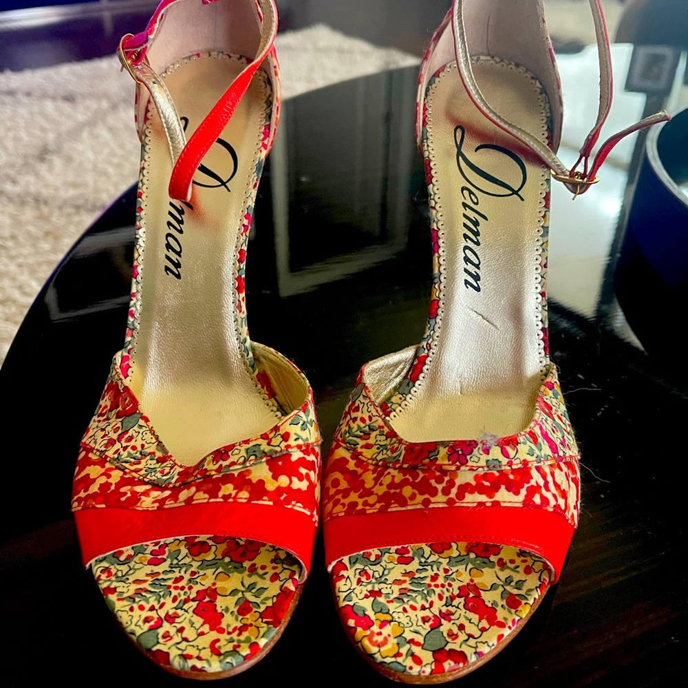 Delman wedge shoes